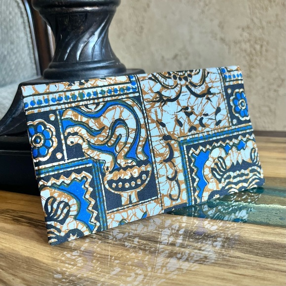 African Safari Print Cash Envelope/Receipt holder Fabric Handmade Wallet - Picture 2 of 4